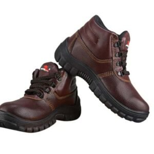 Prima Classic Safety Shoes – Pilot Brown High Ankle Industrial Safety Shoes